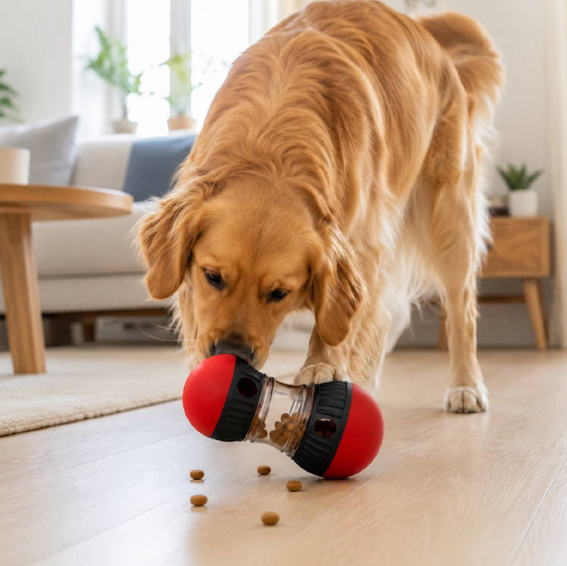 interactive dog treat puzzle toy