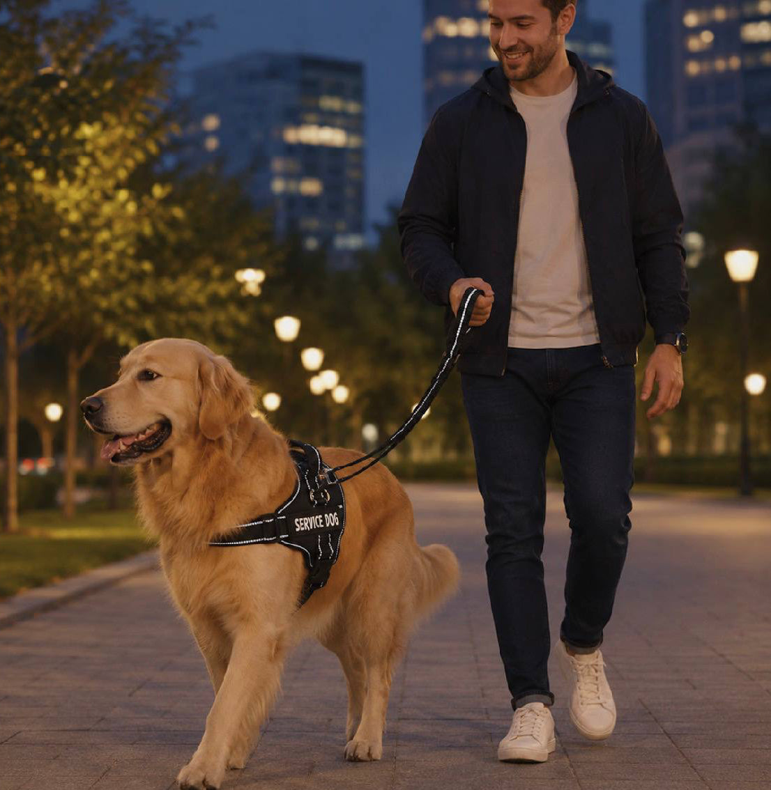 reflective no-pull dog harness