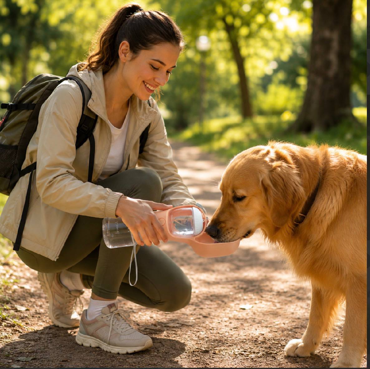 3-in-1 Portable Dog Water Bottle