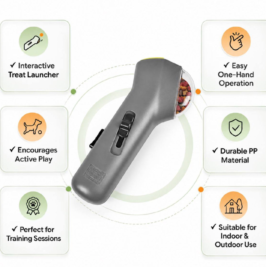 interactive dog treat launcher