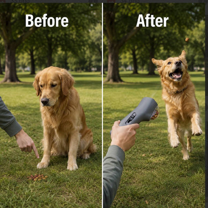 interactive dog treat launcher