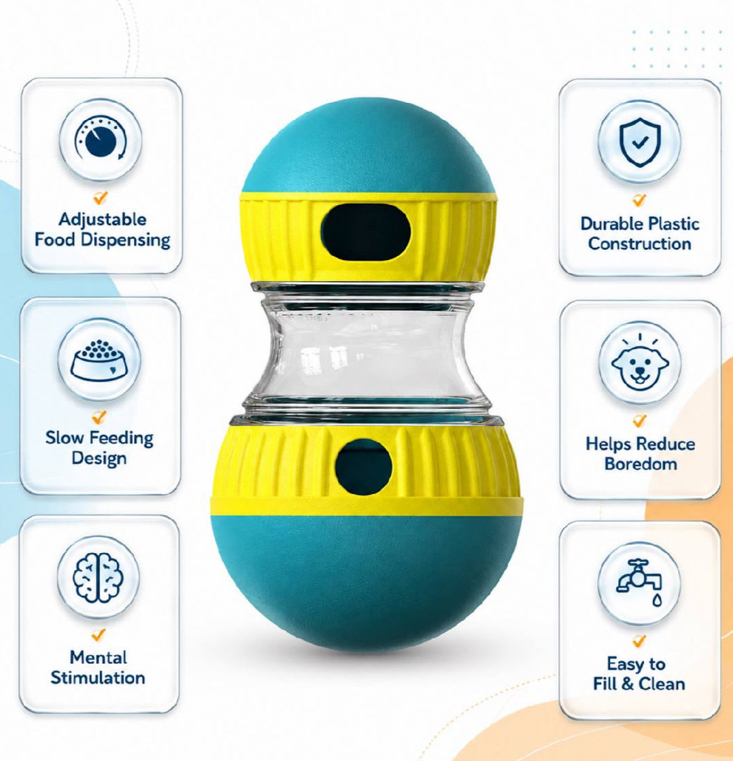 interactive dog treat puzzle toy