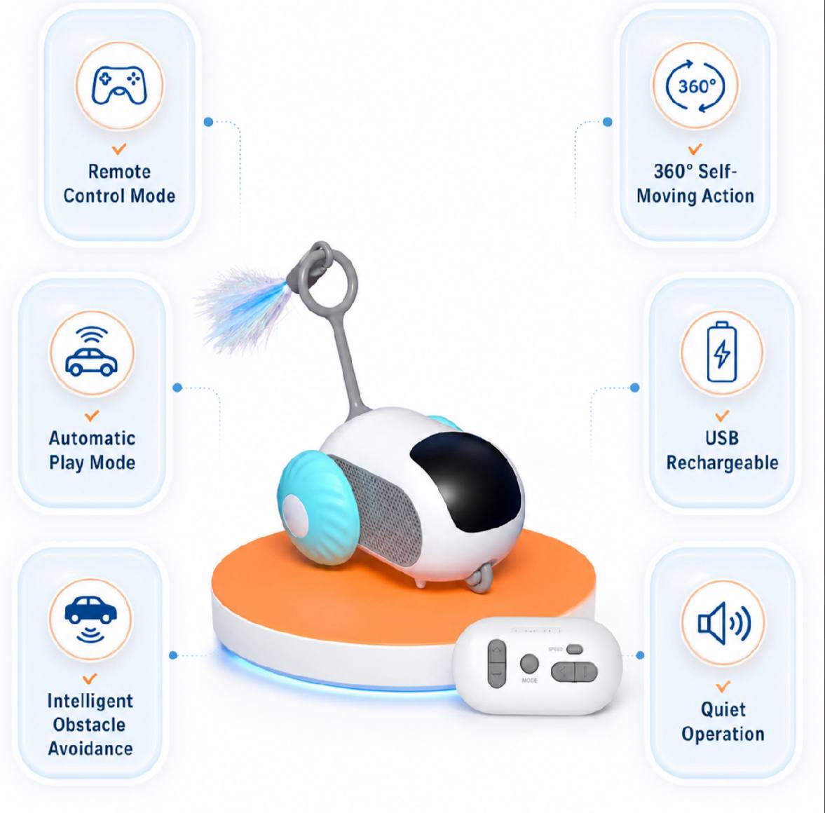 interactive cat car toy