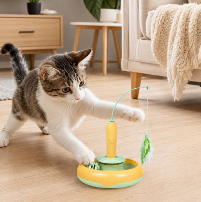 2-in-1 interactive cat toy