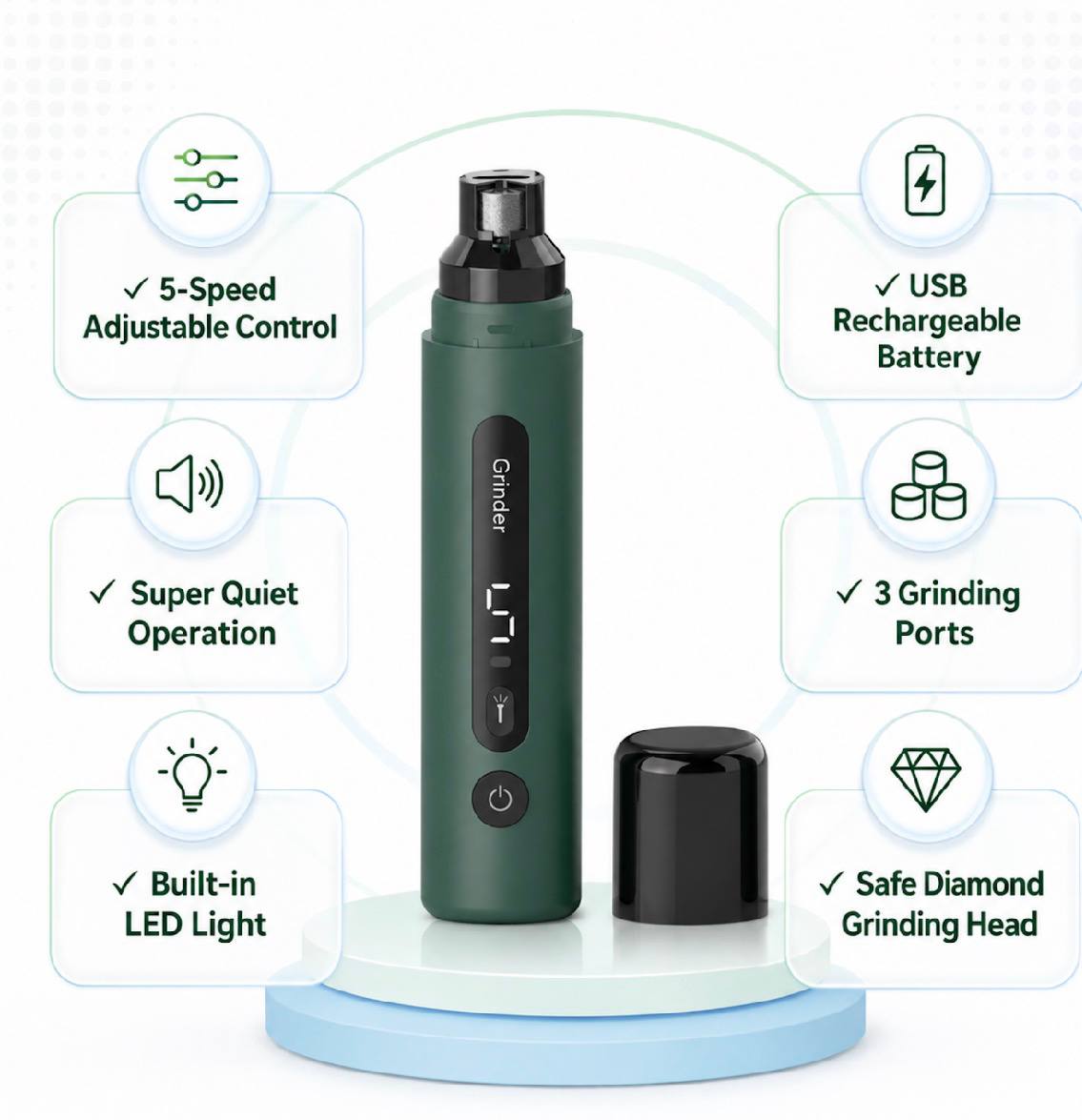 rechargeable dog nail grinder