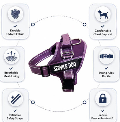 reflective no-pull dog harness