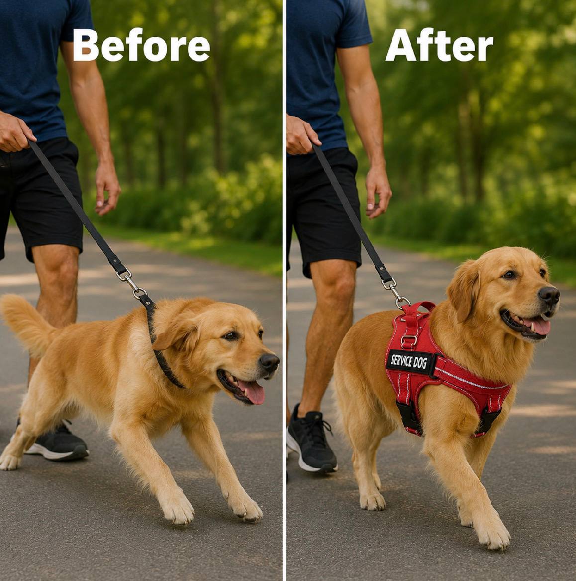 reflective no-pull dog harness