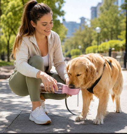 3-in-1 dog water bottle