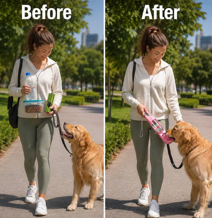 3-in-1 dog water bottle